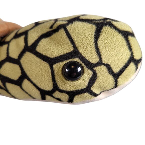 Sea Turtle Plush 18" Stuffed Animal Brown Shell Green Flippers Soft Toy Fiesta - Picture 13 of 16